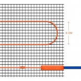 Нагревательный мат Voltum двужильный VLT01-200-10 площадь обогрева 10,0м2 мощность 2000Вт