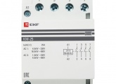 Контактор модульный EKF КМ 25А 4NO 24В AC 3 модуля