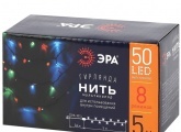 Гирлянда ENIN-5M ЭРА LED Нить 5m мультиколор 8 режимов, 220V, IP20 5056306024603