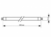 Лампа бактерицидная Philips TUV G8 T5 8W G5 L288mm специальная безозоновая (871150062368327)