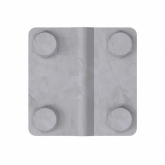 Соединитель DKC пруток - пруток 57x57мм для прутка D8 мм горячеоцинкованная сталь