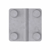 Соединитель DKC пруток - пруток 57x57мм для прутка D10 мм горячеоцинкованная сталь