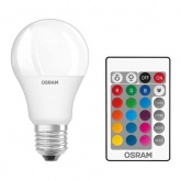 Светодиодная лампа Osram ST CLAS A 60 RGBW 60 FR 9W 2700K E27 с ИК-пультом