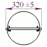 Консольный светильник Galad ЖКУ16-250-001 250 Вт Е40 IP54 со стеклом под лампу ДНАТ (02081)