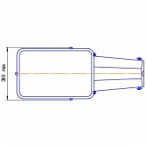 Консольный светильник Galad ЖКУ28-250-003 250 Вт Е40 IP53 с плоским стеклом под лампу ДНАТ