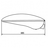 Консольный светильник ЖКУ 34 70 Вт Е27 IP65 со стеклом под лампу ДНАТ