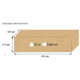 Консольный светильник Galad РКУ-28-250-001 250 Вт Е40 IP53 со стеклом под лампу ДРЛ