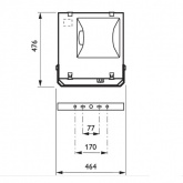 Прожектор Philips RVP351 HPI-TP400W E40 IP65 симметричный с металлогалогенной лампой