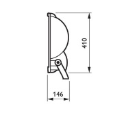 Прожектор Philips RVP351 HPI-TP400W E40 IP65 симметричный с металлогалогенной лампой