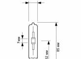 Лампа металлогалогенная Philips CDM-TC 70W/830 G8.5 (МГЛ)