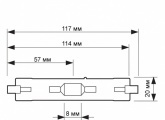 Лампа металлогалогенная Philips MHN-TD Pro 70W/730 RX7s (МГЛ)