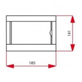 Бокс Viko накладной на 6 модулей