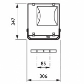 Прожектор Philips RVP251 SON-TPP150W E40 IP65 симметричный с натриевой лампой