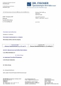 Сертификат дистрибьютора Dr.Fischer 2022