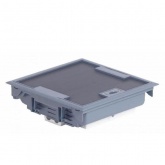 Лючок напольный Legrand 12мод. гл.75-105мм под покрытие серый