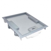 Лючок напольный Legrand 18мод. гл.75-105мм под покрытие серый