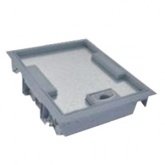 Напольный лючок Legrand 10мод. гл.65мм под покрытие серый