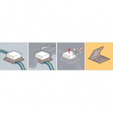 Монтажная коробка для лючков Legrand 18мод.