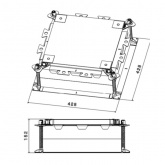Монтажная коробка для бетонных полов Legrand регулируемая 55-150 мм.