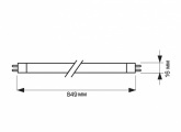 Люминесцентная линейная лампа TL5 HE 21W/840 4000K G5 849mm Philips