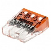 Клеммник WAGO 3 (одножильных) х 0,5-2,5 мм 24A Cu [уп. 100шт]