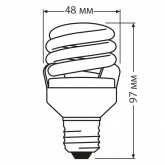 Лампа энергосберегающая Osram Micro Twist 12W/827 E27