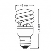 Лампа энергосберегающая Osram Micro Twist 15W/827 E27