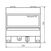 Электросчетчик Меркурий 201.2 5-60А/230В кл.т.1,0 однотарифный ЖКИ