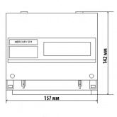 Электросчетчик Меркурий-231 AM-01 5-60А 230/400В однотарифный на din-рейку