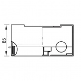 Бокс распределительный навесной Ruvinil Tyco 1-2 модуля без дверки