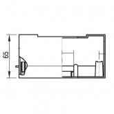 Бокс распределительный навесной Ruvinil Tyco 3-4 модуля без дверки