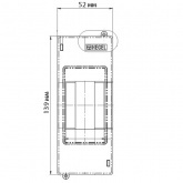 Бокс Hegel 1-2 модуля без дверки красный