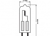 Лампа галогенная капсульная Osram 64432 S Halostar 35W 12V GY6.35 2000h
