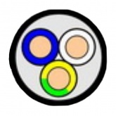 Кабель силовой Конкорд ВВГнг(А)-LS 3х6 медный круглый ГОСТ 31996