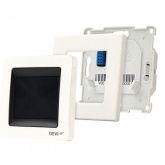 Терморегулятор Devireg Touch с датчиком пола и воздуха полярно-белый