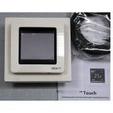 Терморегулятор Devireg Touch с датчиком пола и воздуха полярно-белый