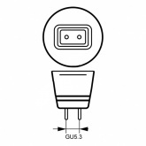 Лампа галогенная Osram 48870 ES  VWFL Decostar 51S IRC 50W(65W) 60° 12V GU5.3