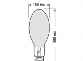 Лампа металлогалогенная Osram HQI-E 1000W/N 230V 9,5A E40 100000lm 3700k h45 d165x380mm (МГЛ)