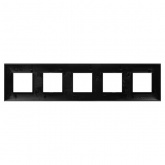 Рамка 10 модуля DKC Avanti, черный квадрат