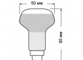 Лампа зеркальная Osram CONCENTRA R50 SPOT 40W 230V 410cd 30° E14 d50x85mm