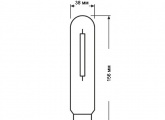 Лампа натриевая высокого давления Osram VIALOX NAV-T 70W E27 (4008321076113)