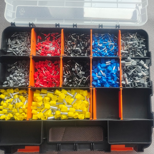 Кейс-органайзер К-08 двухсторонний с 10 отделениями, для хранения мелких предметов