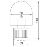 Датчик движения ИЭК ДД 008 белый макс нагрузка 1100Вт угол обзора 180град дальность 12м IP44