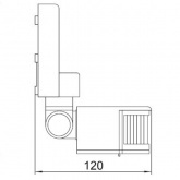 Датчик движения ИЭК ДД 008 белый макс нагрузка 1100Вт угол обзора 180град дальность 12м IP44