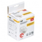 Датчик движения ИЭК ДД 009 черный макс нагрузка 1100Вт угол обзора 180град дальность 12м IP44