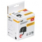 Датчик движения ИЭК ДД 010 белый макс нагрузка 1100Вт угол обзора 180град дальность 10м IP44