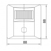 Датчик движения ИЭК в подрозетник ДД 029 белый 600Вт 120 градусов 9м