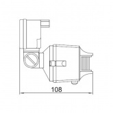 Датчик движения ИЭК ДД 019 черный макс нагрузка 1100Вт угол обзора 120град дальность 12м IP44