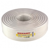 Кабель коаксиальный Rexant RG-6U телевизионный медный 75 Ом белый [бухта 100м]
