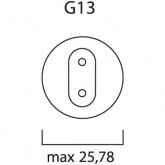 Люминесцентная линейная лампа T8 F 36W Foodstar Fresh 6400K G13 для овощей, фруктов, рыбы 1200mm